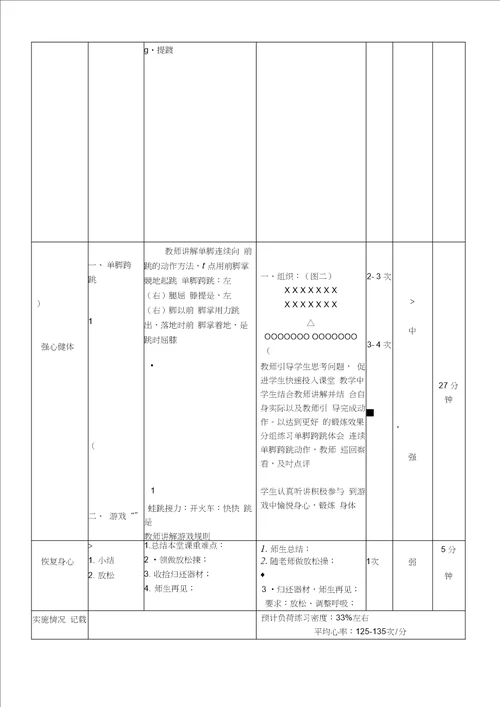 体育教学设计