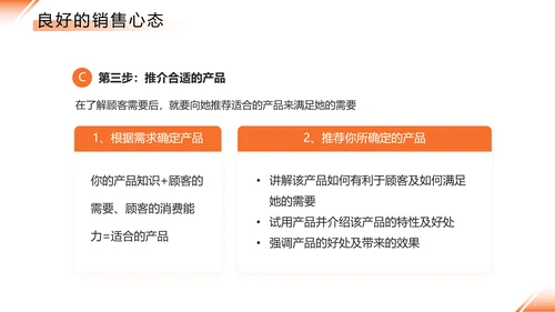 橙色简约公司培训销售技巧PPT模板