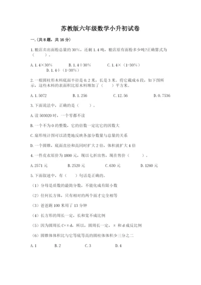 苏教版六年级数学小升初试卷含答案（综合卷）.docx