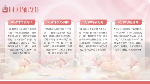 粉色简约浪漫万圣节手工儿童制作教学PPT模板