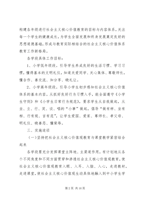 践行社会主义核心价值观主题教育实施方案.docx