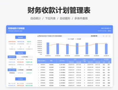 财务收款计划明细统计