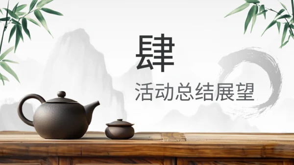 灰色中国风企业员工高管面对面茶话会PPT