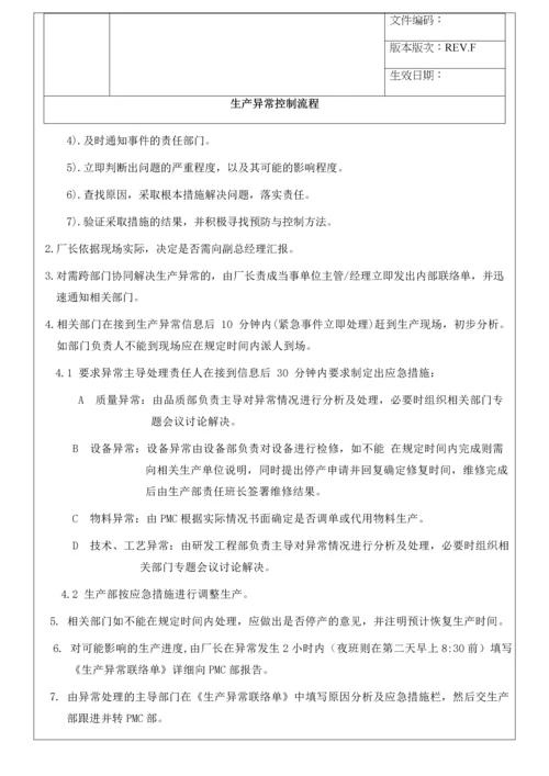 13 生产异常控制流程及管理办法.docx