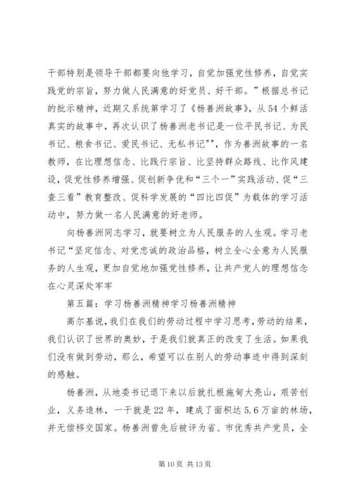 学习杨善洲精神的心得.docx