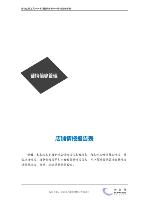 店铺情报报告表.doc.docx