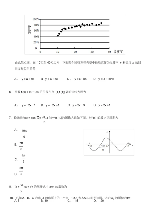 2020年高考全国一卷理科数学试卷5.docx