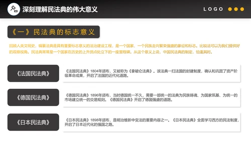 法官法律民法典PPT普法教育