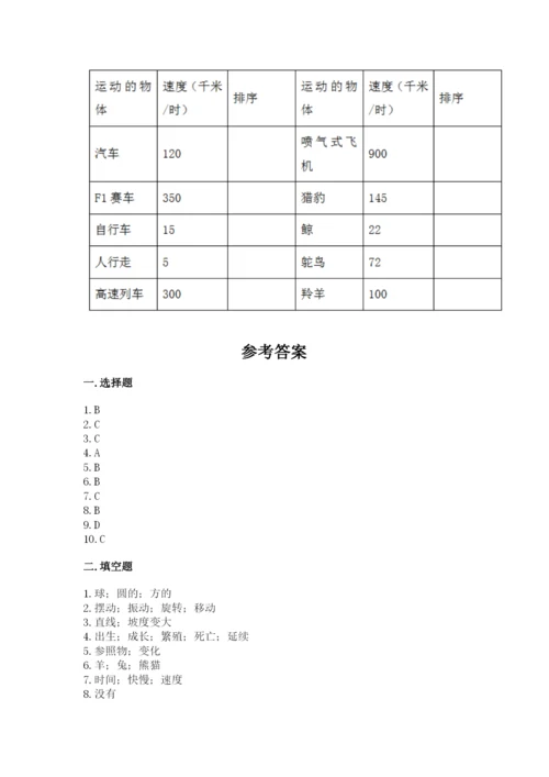 教科版科学三年级下册 期末测试卷含完整答案【全国通用】.docx