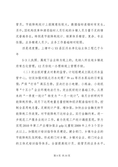 县节能减排工作情况的汇报.docx