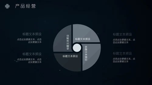 高清植物倒影特效封面搭神秘黑述职报告通用PPT模板