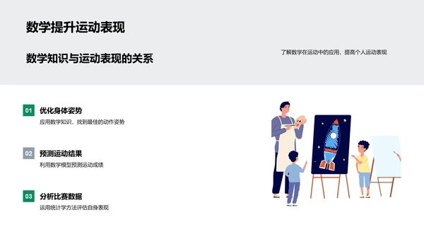 数学解析体育运动PPT模板