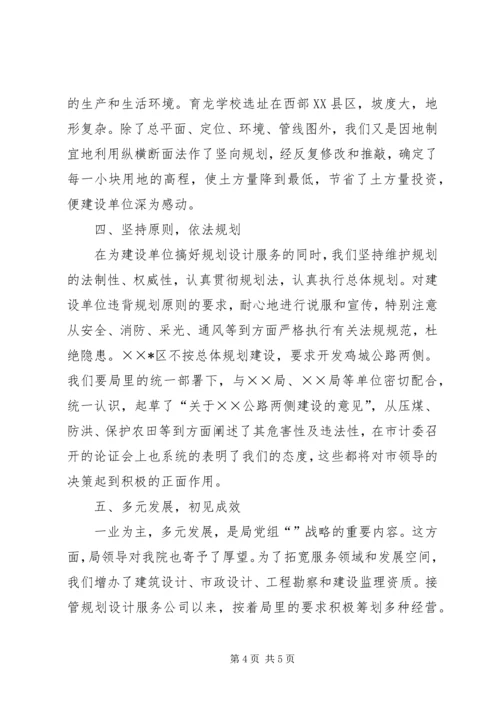 某市规划设计院工作总结 (2).docx