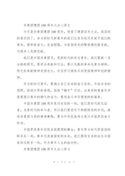 迎接共青团建团100周年大会心得(精选10篇).docx