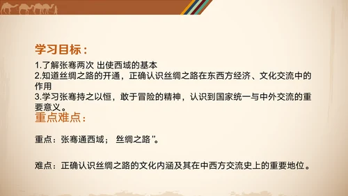 沟通中外文明丝绸之路ppt模板