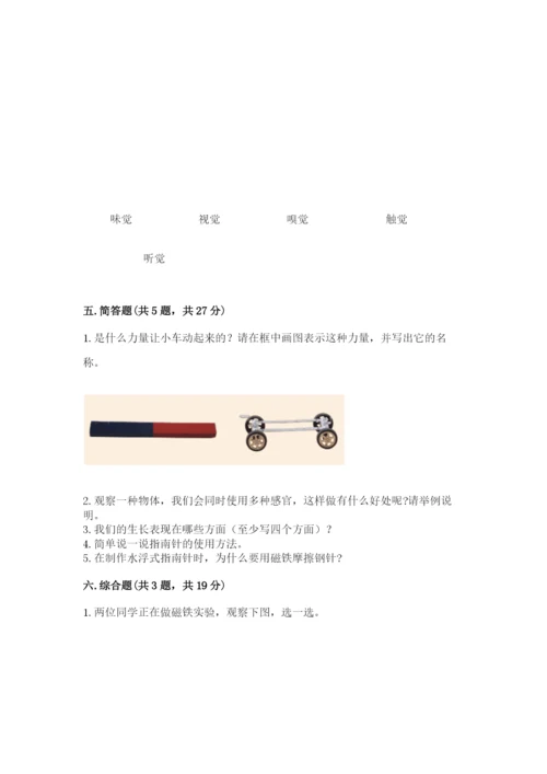 教科版小学科学二年级下册 期末测试卷带答案（模拟题）.docx