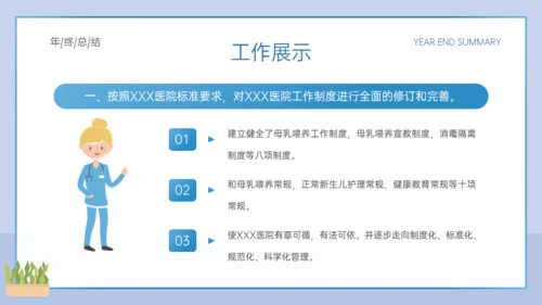 医院妇产科年终总结通用PPT模板