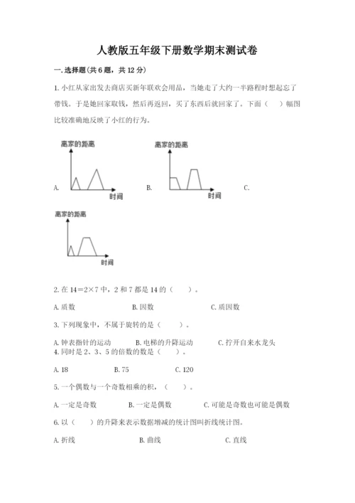 人教版五年级下册数学期末测试卷精品【易错题】.docx