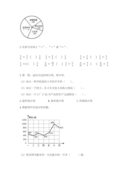 小学数学六年级上册期末考试试卷含答案（预热题）.docx