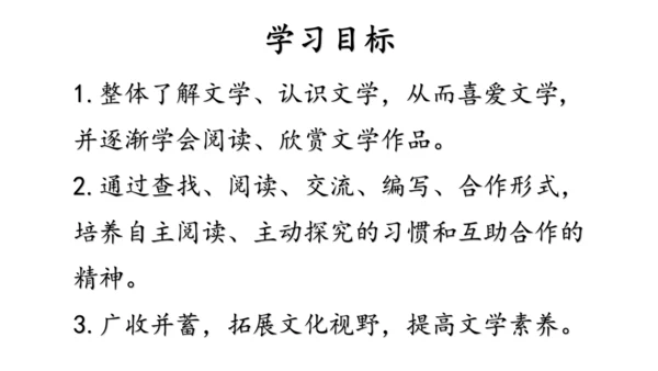 七年级上册第六单元综合性学习  文学部落 课件(共40张PPT)