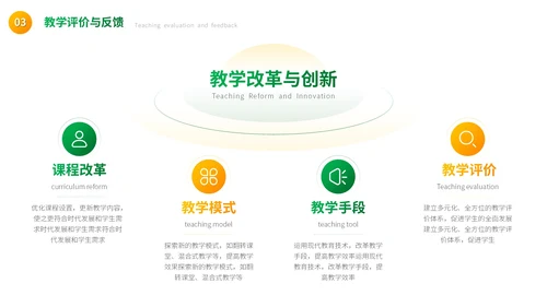 绿色卡通教学通用PPT模板