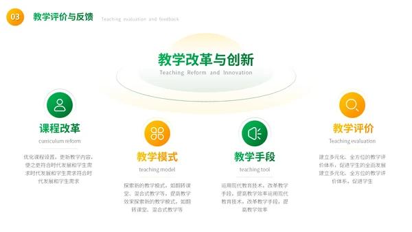 绿色卡通教学通用PPT模板