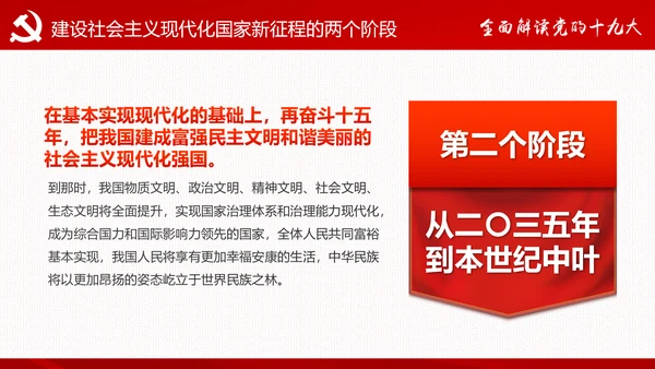 砥砺奋进继往开来十九大报告解读PPT模板
