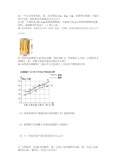 六年级小升初数学应用题50道及参考答案【基础题】.docx