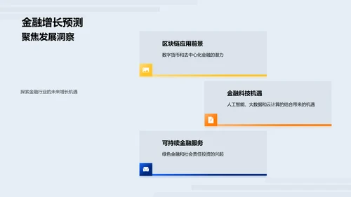 金融行业发展报告PPT模板