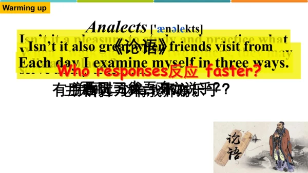 Module 7 Unit 1 We're  still influenced by Confuci
