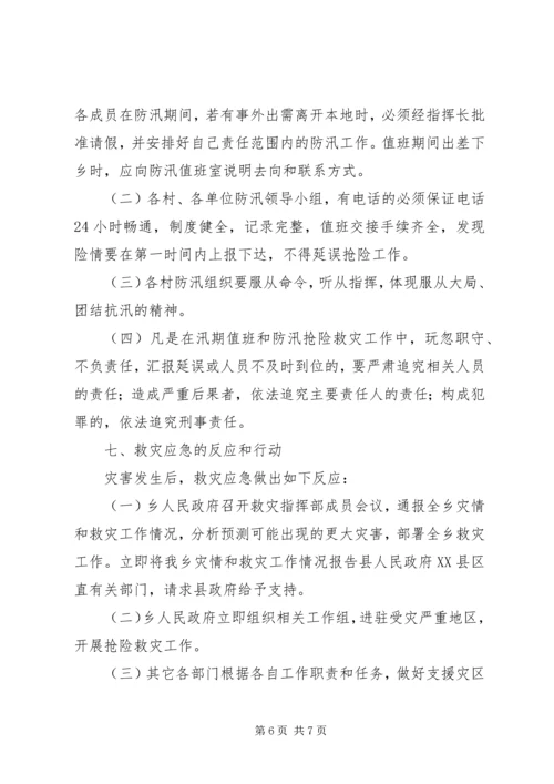 马蹄镇中小学XX年防汛工作应急预案 (3).docx