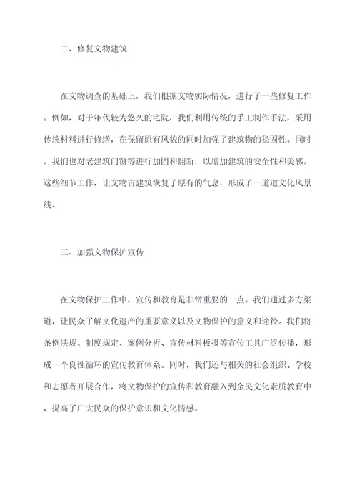 乡镇文物保护半年工作总结