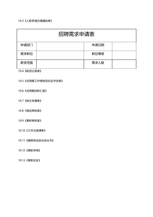 招聘入职离职管理新规制度.docx