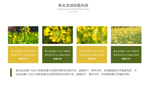 春天乡村旅游油菜花风景油菜花田PPT模板