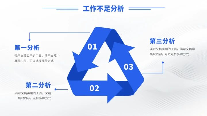 蓝色年终总结述职汇报PPT模板