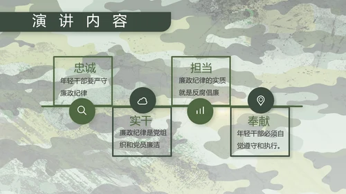 迷彩风八一部队军工作汇报PPT