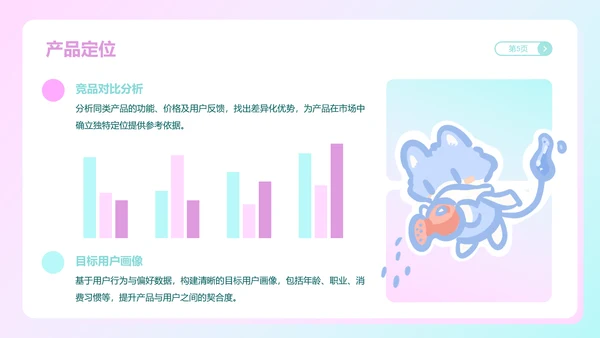 魔法狐狐蓝粉色渐变风产品介绍