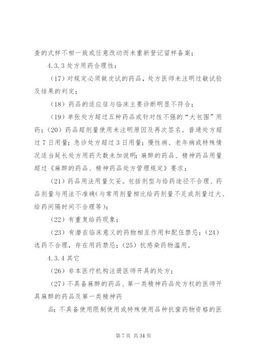 医院处方点评制度和实施细则[1].docx