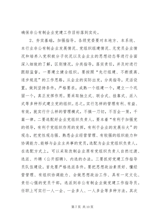 开展非公有制经济组织党建工作综述 (2).docx