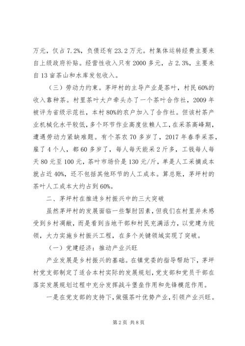 茅坪村抓党建促乡村振兴的调查.docx