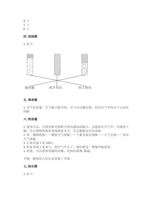 教科版小学三年级上册科学期末测试卷【基础题】.docx