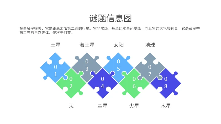 拼图信息图表通用PPT模板