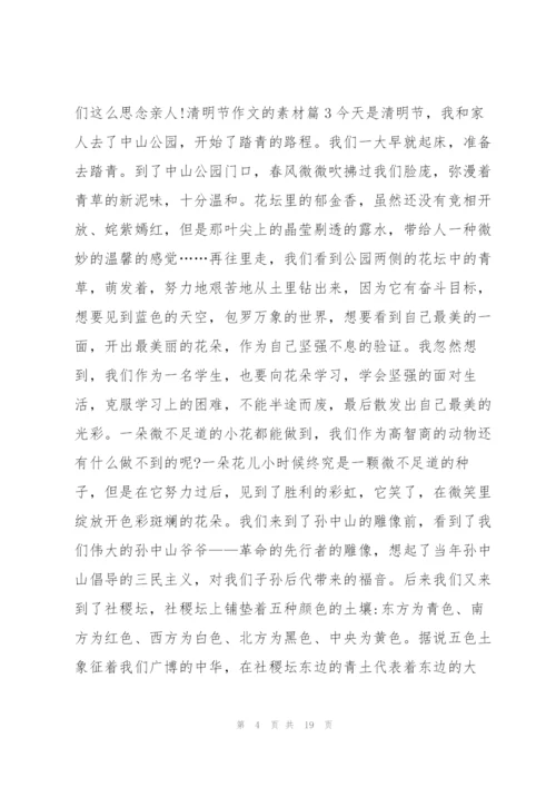 清明节作文的素材14篇.docx
