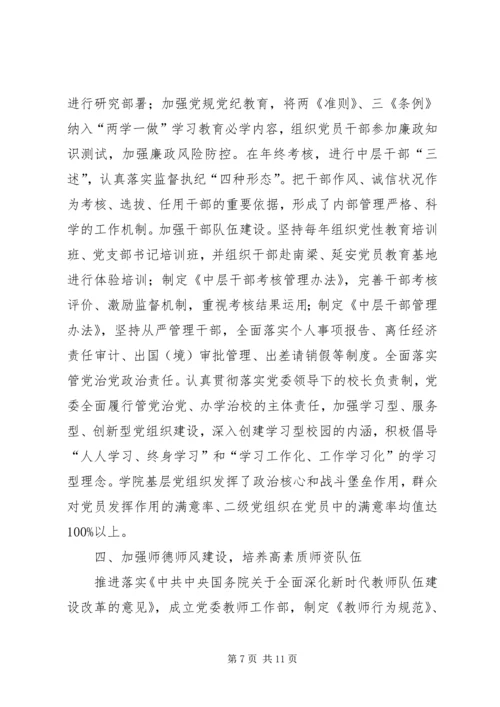 学院精神文明建设工作自查报告.docx