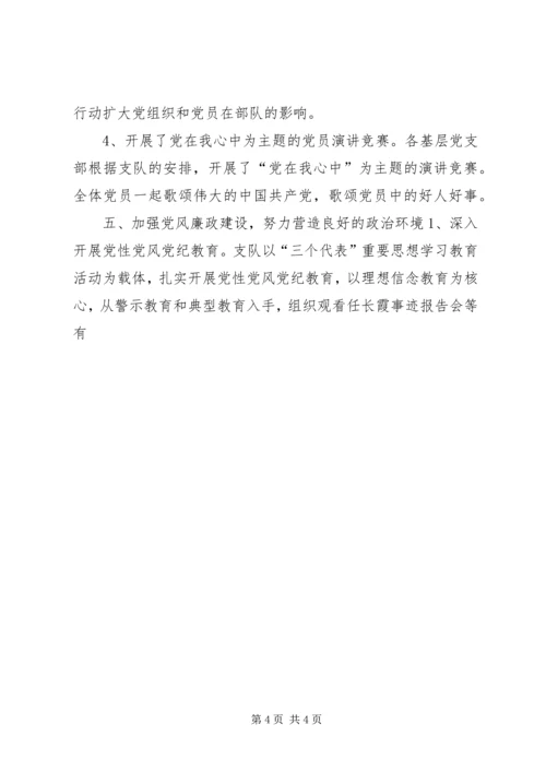 消防支队党建工作经验汇报 (6).docx