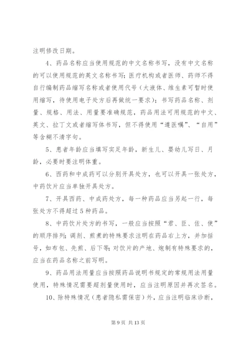 医院处方点评奖惩制度1.docx