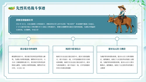 古风水墨插画清明节教育主题班会PPT模板