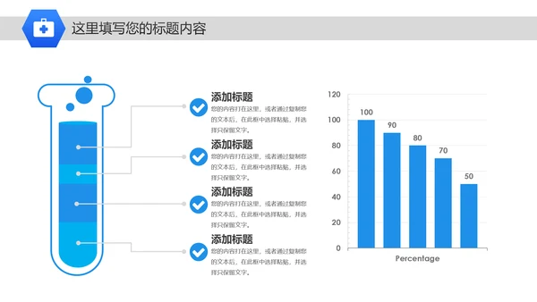 蓝色简约医学医生医疗报告护士护理PPT模板
