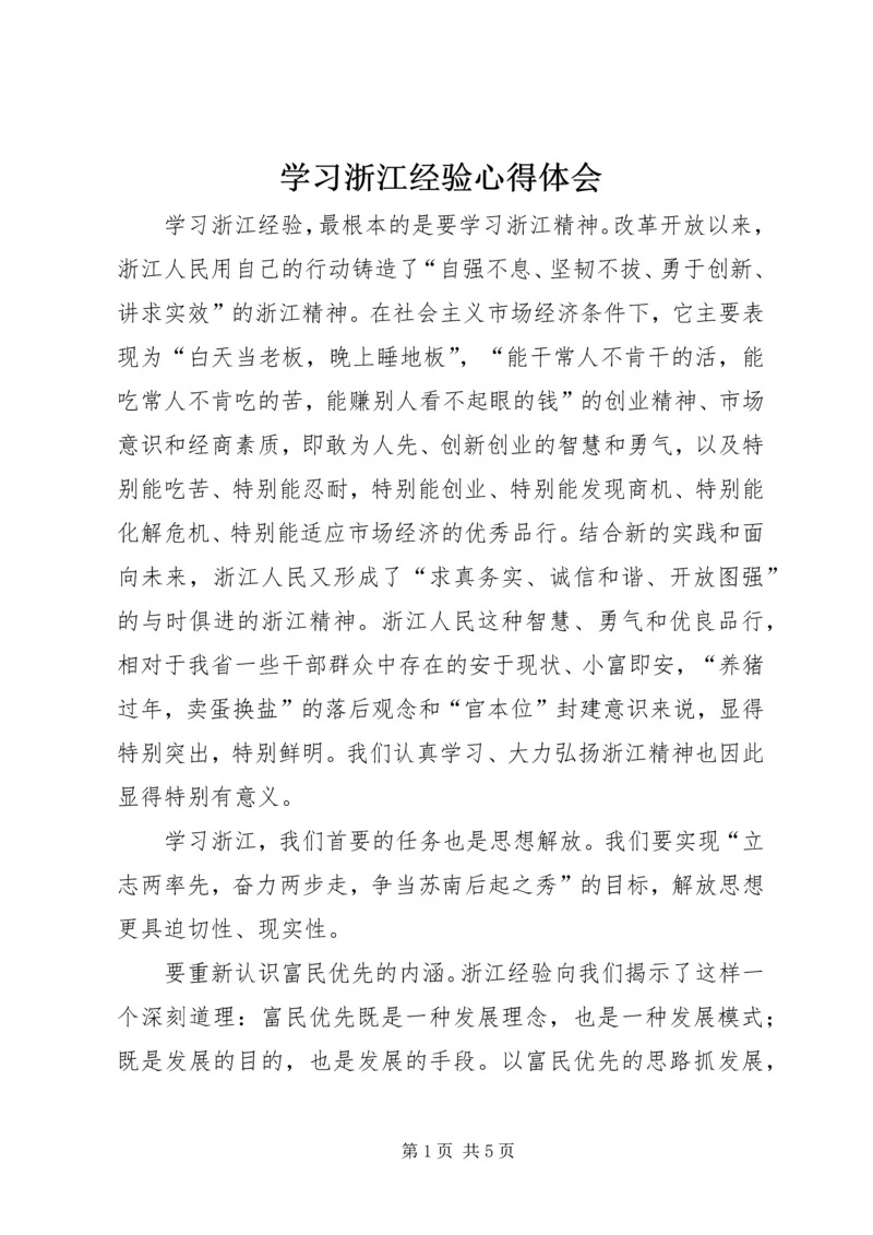 学习浙江经验心得体会 (5).docx