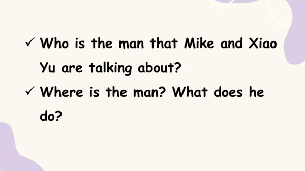 Unit 5 What does he do? PB Let's talk 课件+素材(共32张PP